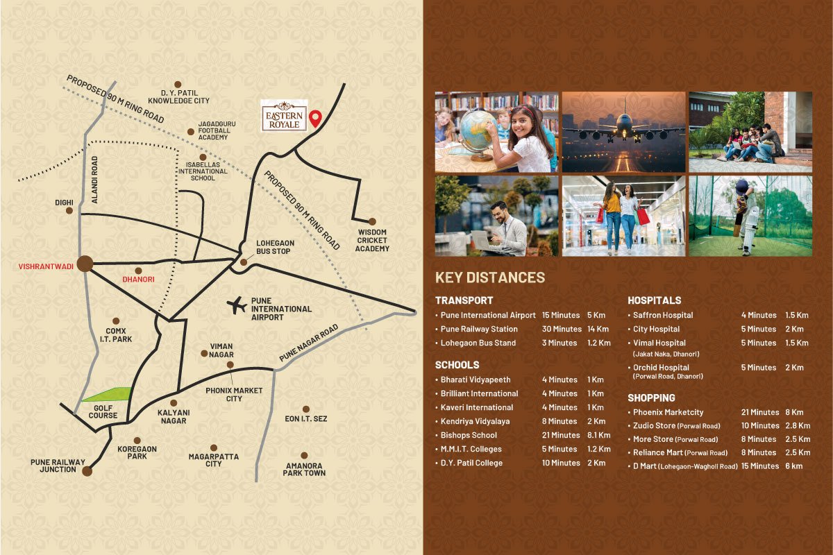 LOCATION MAP - 1 & 2 BHK Royal Homes at Eastern Royale, Lohegaon